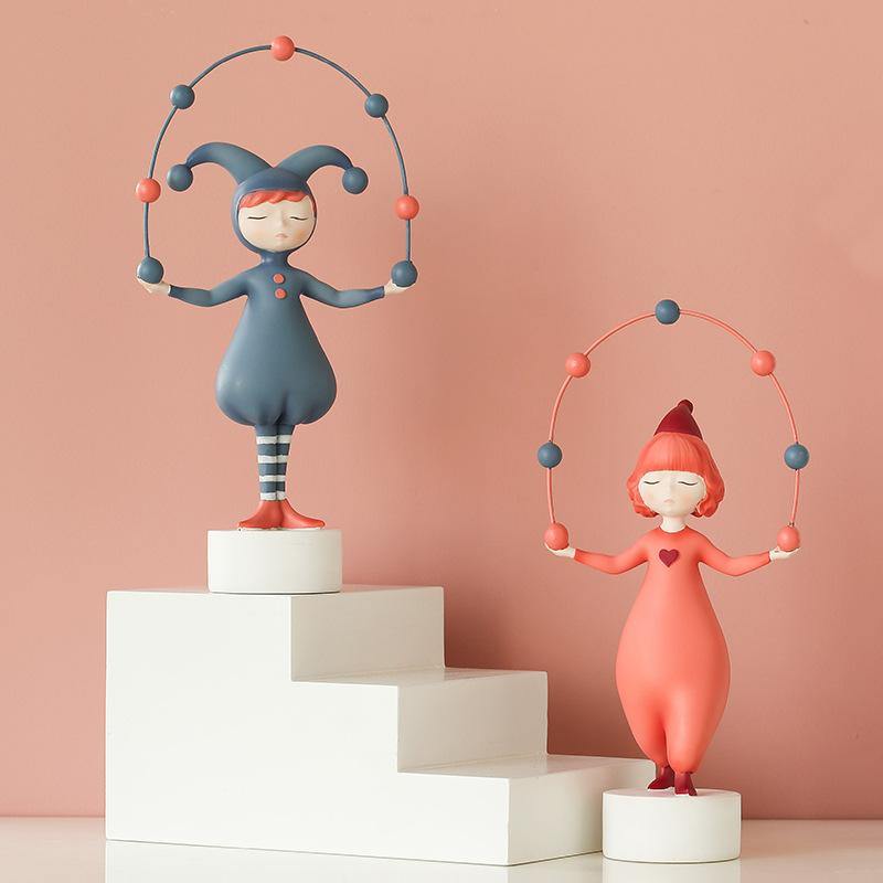 Creative Resin Elf Girl Sculpture Ornaments - MRSLM