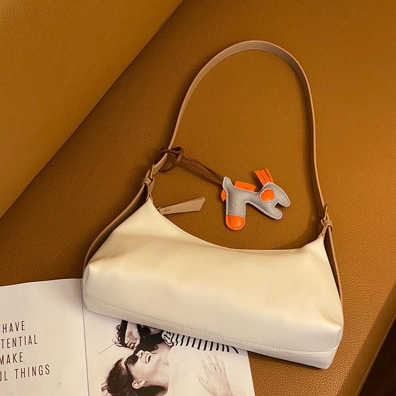 one-shoulder baguette bag, view 2 - MRSLM