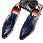 Men's first layer cowhide leather shoes, view 3 - MRSLM