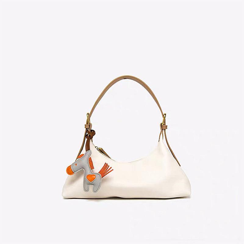 one-shoulder baguette bag, view 3 - MRSLM