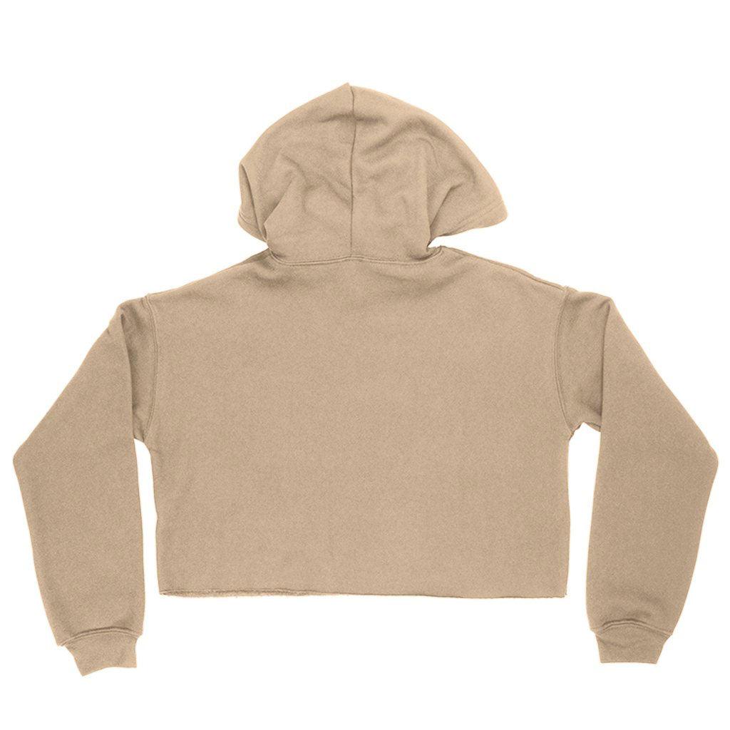 Quote Printed Women's Cropped Hoodie - Best Print Cropped Hoodie - Themed Hooded Sweatshirt - MRSLM