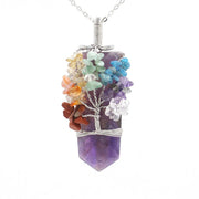 crystal column tree of life winding pendant, view 4 - MRSLM