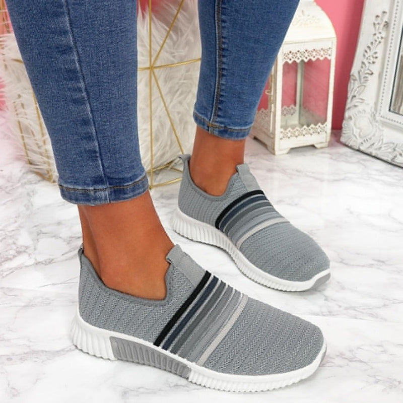 Women's netted rainbow sole sneakers, view 5 - MRSLM