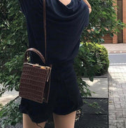 retro clip small square crossbody bag, view 8 - MRSLM
