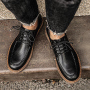 Men's lace-up cowhide business shoes, view 5 - MRSLM
