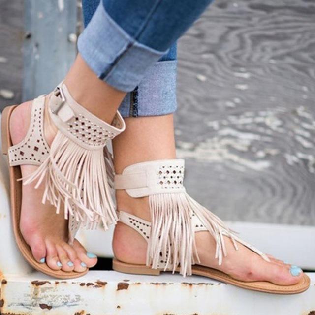 Boho gladiator sandals, view 3 - MRSLM