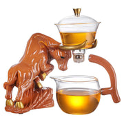 Niu Zhuan Qiankun Glass Semi-Automatic Tea Maker - MRSLM