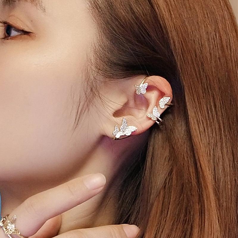 Butterfly bowknot earrings without piercing - MRSLM
