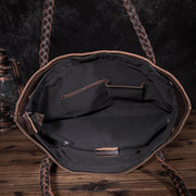 retro lychee leather shoulder bag, view 2 - MRSLM