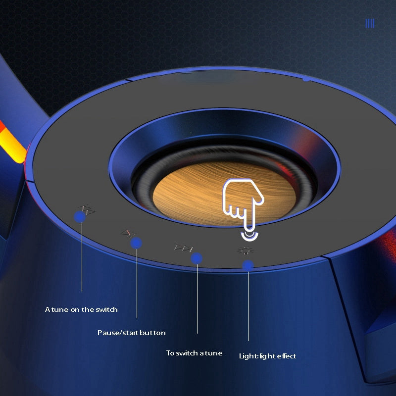magnetic levitation Bluetooth speaker, view 3 - MRSLM