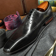 Men's casual Oxford leather shoes, view 3 - MRSLM