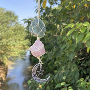 Raw gem stone pendant, view 4 - MRSLM