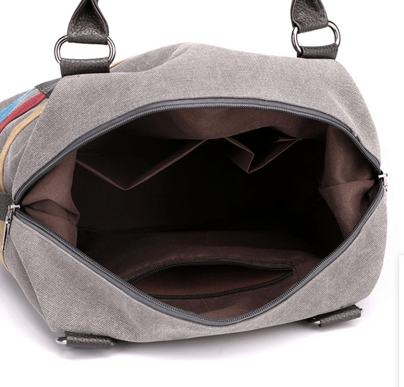 women's large canvas Boston tote bag, view 4 - MRSLM