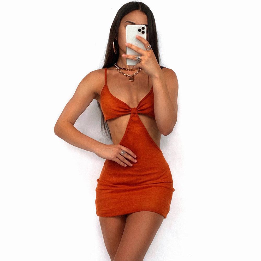 Sling Knitted Bag Hip Dress