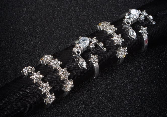 shining star tassel drop earrings, view 3 - MRSLM