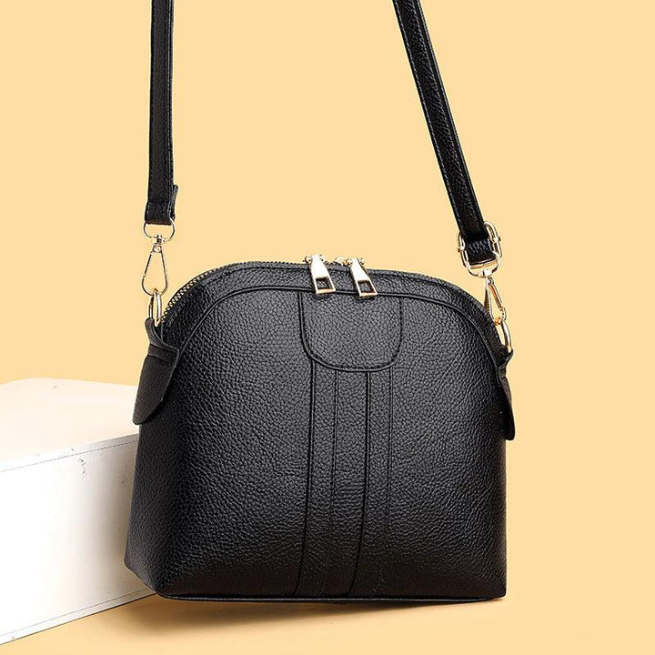 Fashion Shell Soft Leather Crossbody Small Bag - MRSLM