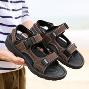 Men's flat beach sandals, view 4 - MRSLM