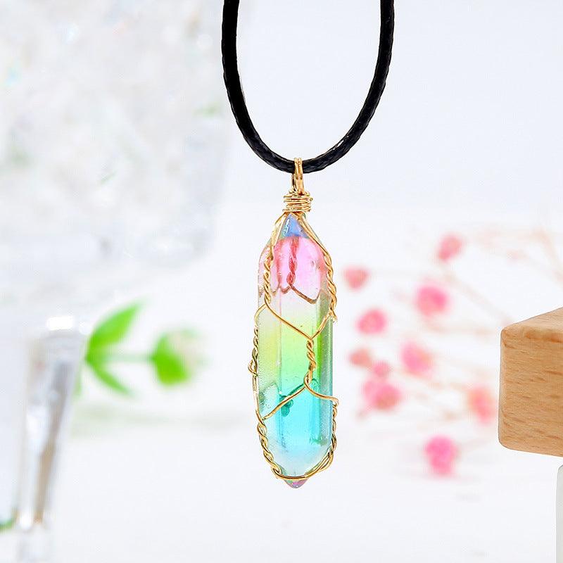 geometric crystal necklace - MRSLM