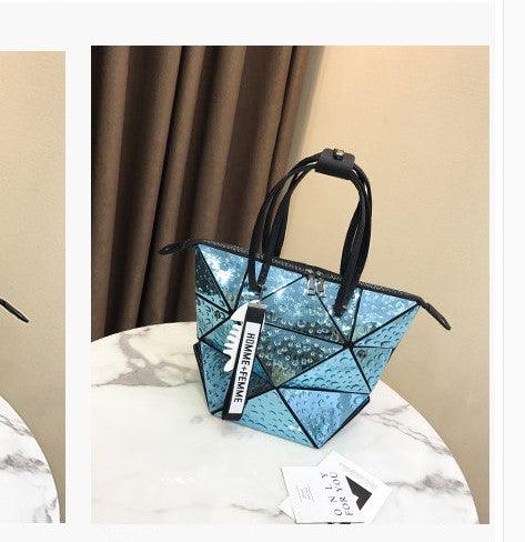 holographic laser shoulder handbag, view 5 - MRSLM