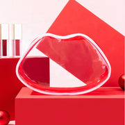 transparent lip-shaped cosmetic bag, view 2 - MRSLM