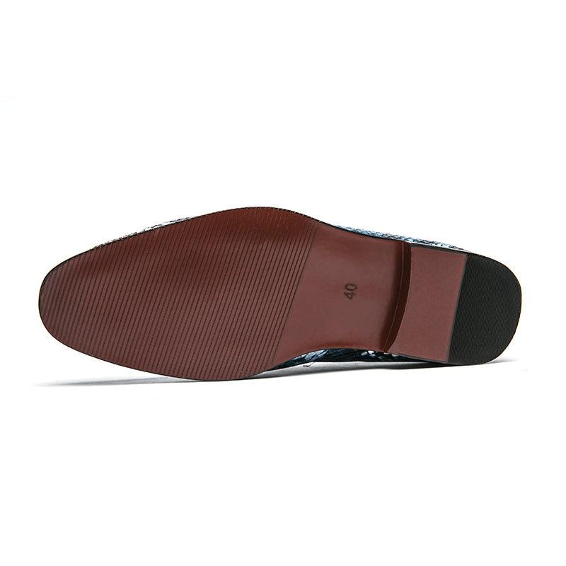 Men's casual slip-on PU loafers, view 7 - MRSLM