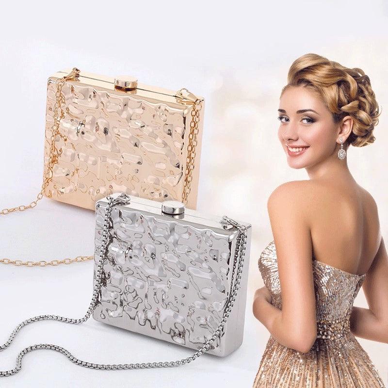 single shoulder embossed evening bag - MRSLM