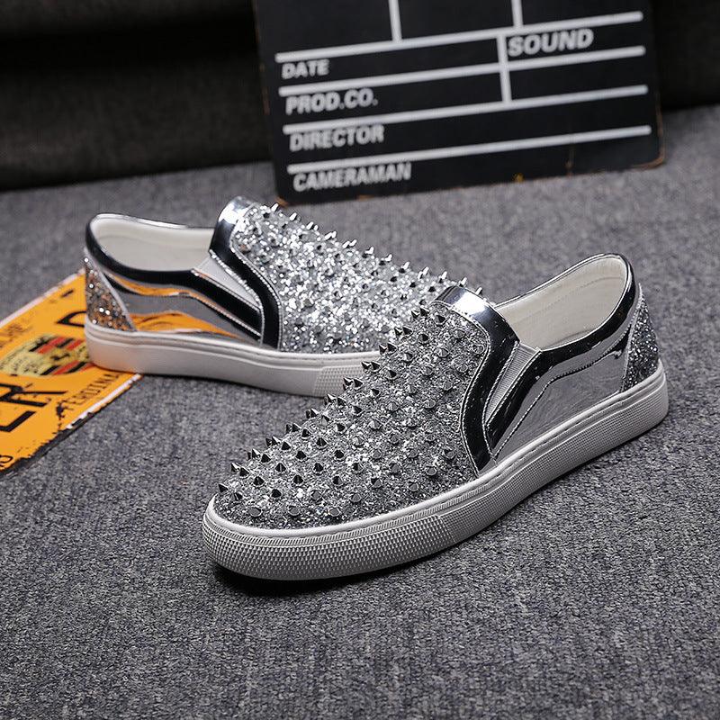 men's slip-on high-top leather shoes, view 2 - MRSLM