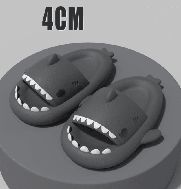 Funny shark slippers, view 9 - MRSLM