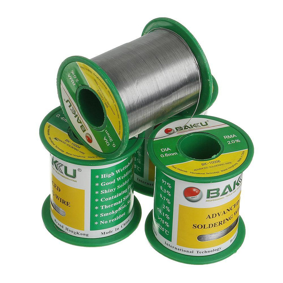 BAKU Solder Wire Lead Free Rosin Core Tin Silver Copper Solder Welding Wire Flux Roll 0.2mm/0.3mm/0.4mm/0.5mm/0.6mm - MRSLM
