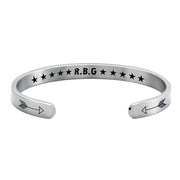Stainless steel C-shaped bracelet, view 3 - MRSLM
