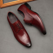 Men's pointed toe dress shoes, view 3 - MRSLM