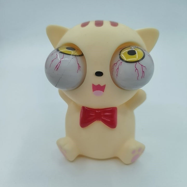 Cartoon Animal Decompression Toy Stress Reduction Ball Cute Little White Panda Dinosaur Squeeze Pop Eye Squeeze Antistress Toy