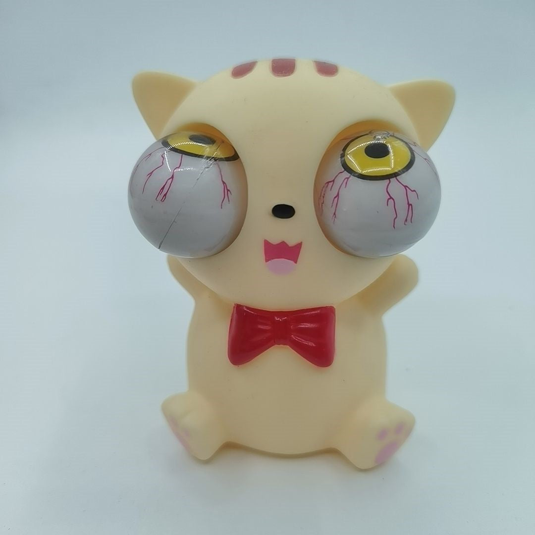 Cartoon Animal Decompression Toy Stress Reduction Ball Cute Little White Panda Dinosaur Squeeze Pop Eye Squeeze Antistress Toy
