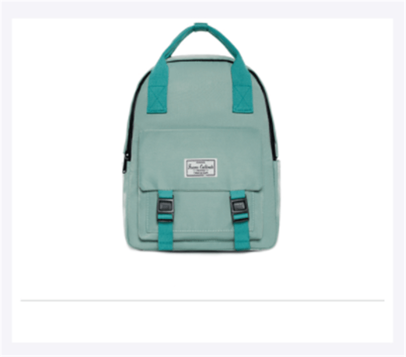 solid color college backpack, view 2 - MRSLM