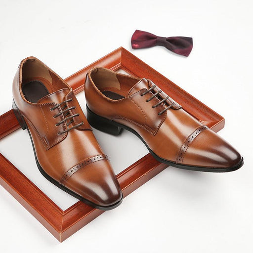 men's lace-up business leather shoes - MRSLM