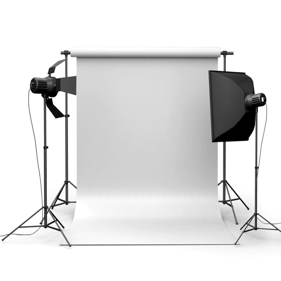 90x150cm 3x5ft Pure White Vinyl Studio Photography Backdrop Props Background - MRSLM