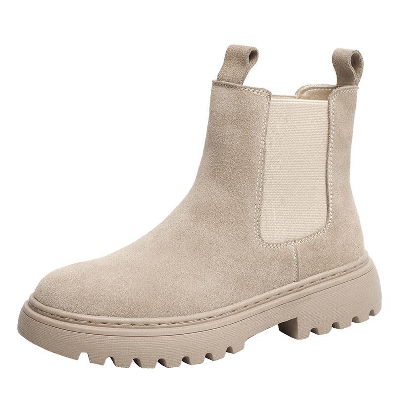Women's frosted leather Martin boots, view 3 - MRSLM