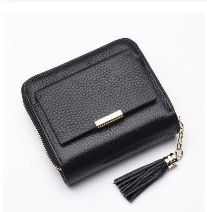 Short wallet with lychee grain buckle, view 8 - MRSLM