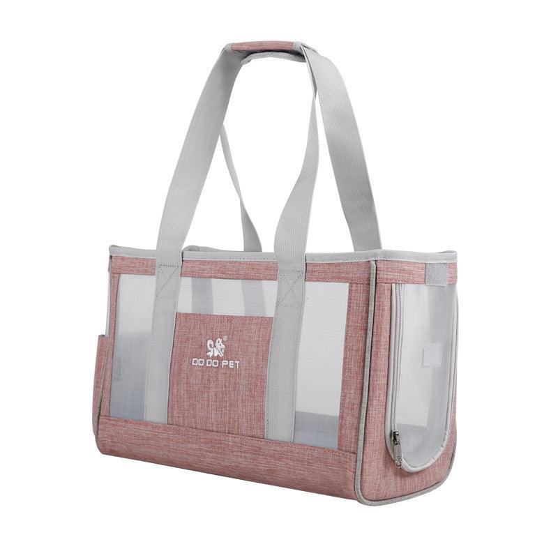 pet outing breathable mesh bag, view 7 - MRSLM