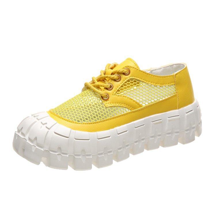 Women's lace-up mesh round-toe shoes - MRSLM