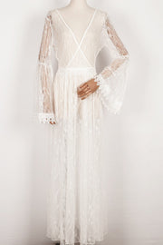 long sleeve maternity dress, view 2 - MRSLM