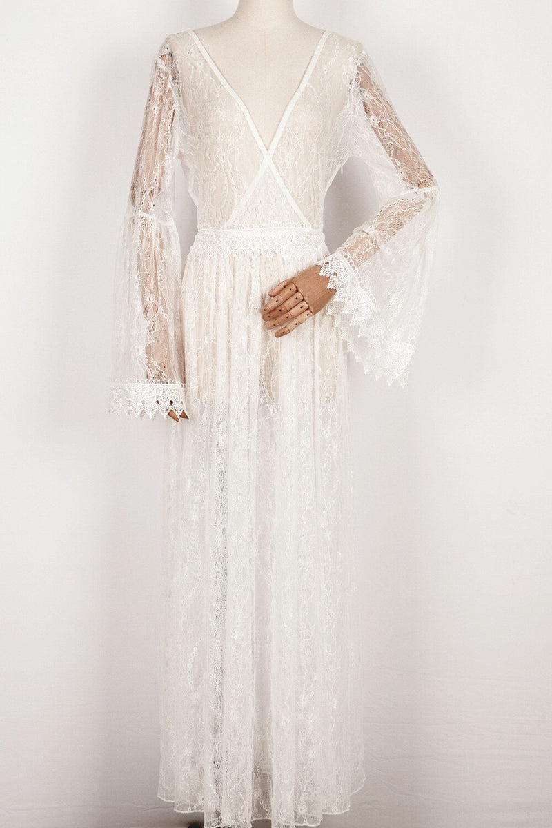 long sleeve maternity dress, view 2 - MRSLM