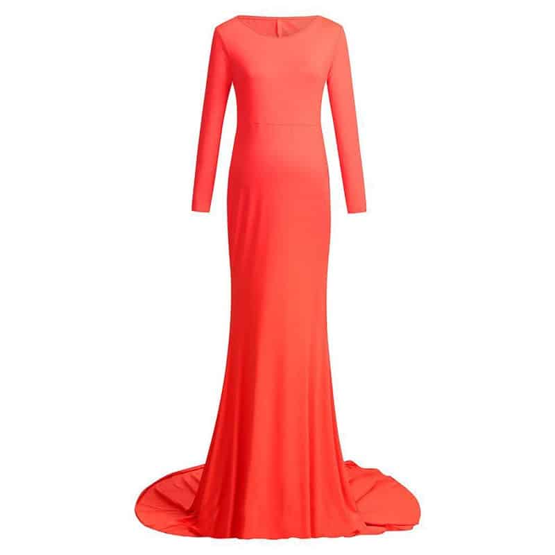 women's long maternity dress, view 7 - MRSLM