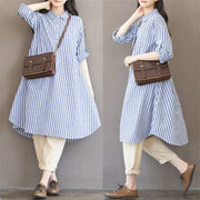 cotton striped dress for pregnant women - MRSLM