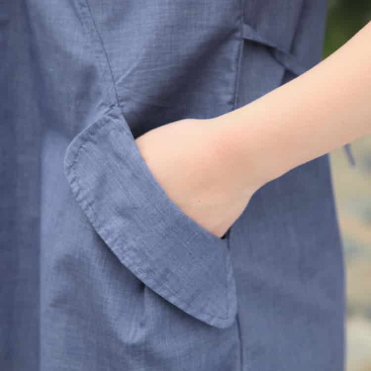 cotton maternity dress, view 5 - MRSLM