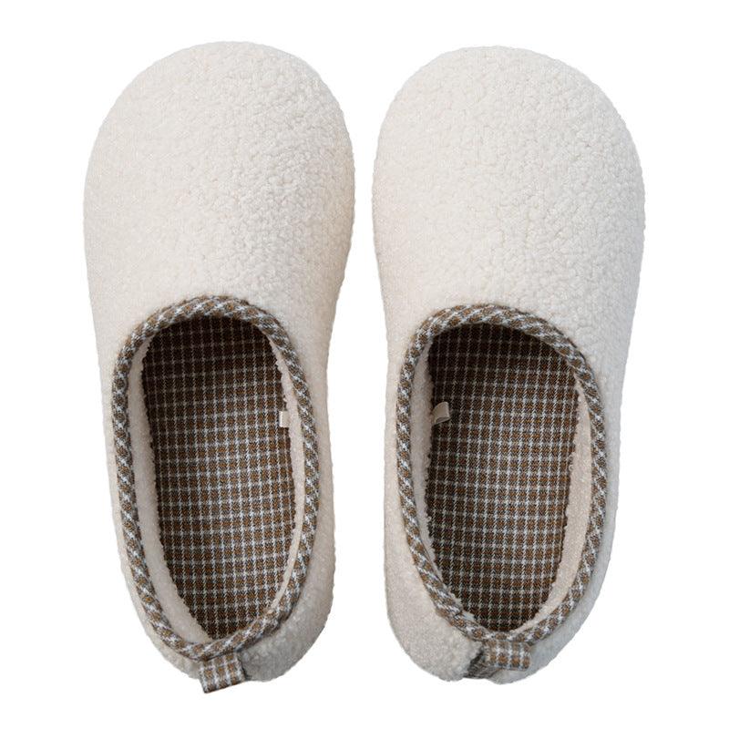 Men and women thick plush cotton slippers, view 2 - MRSLM