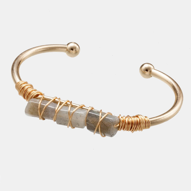 gold-plated crystal bracelet, view 9 - MRSLM