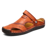men's casual cowhide sandals, view 2 - MRSLM