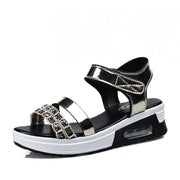Women's sequin rhinestone sports sandals, view 3 - MRSLM