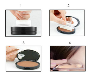 eyebrow powder stamp kit, view 5 - MRSLM